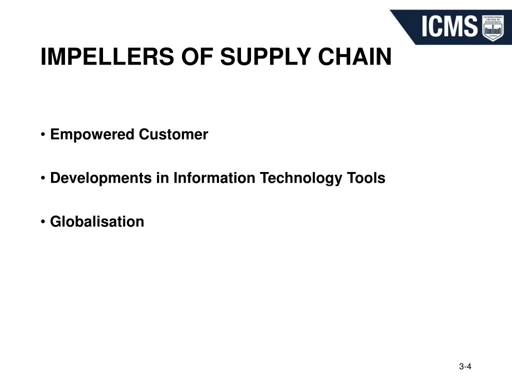 impellers of supply chain
