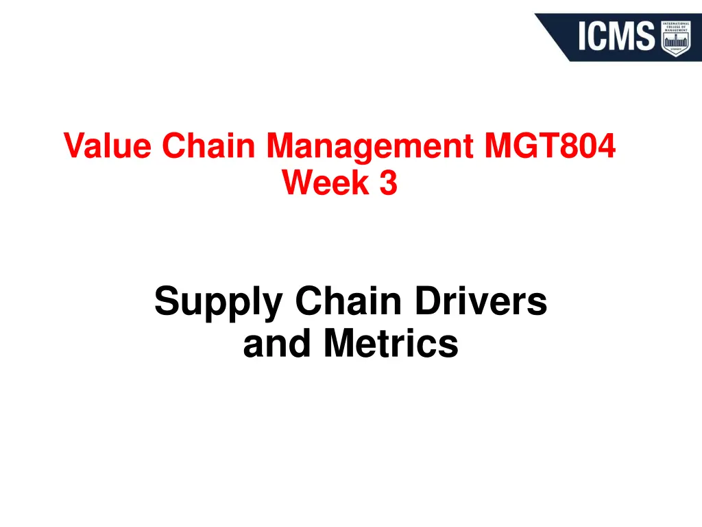 value chain management mgt804 week 3