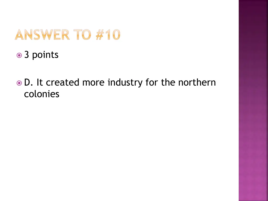 answer to 10