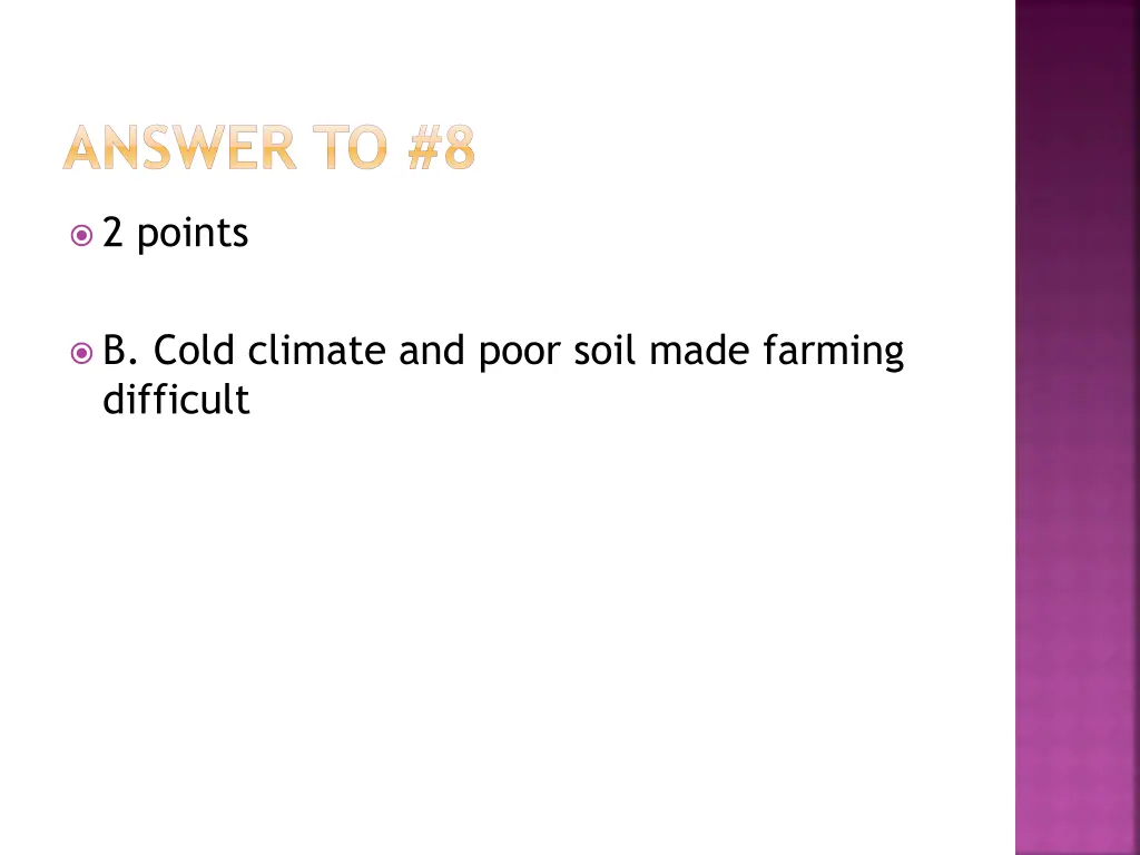 answer to 8