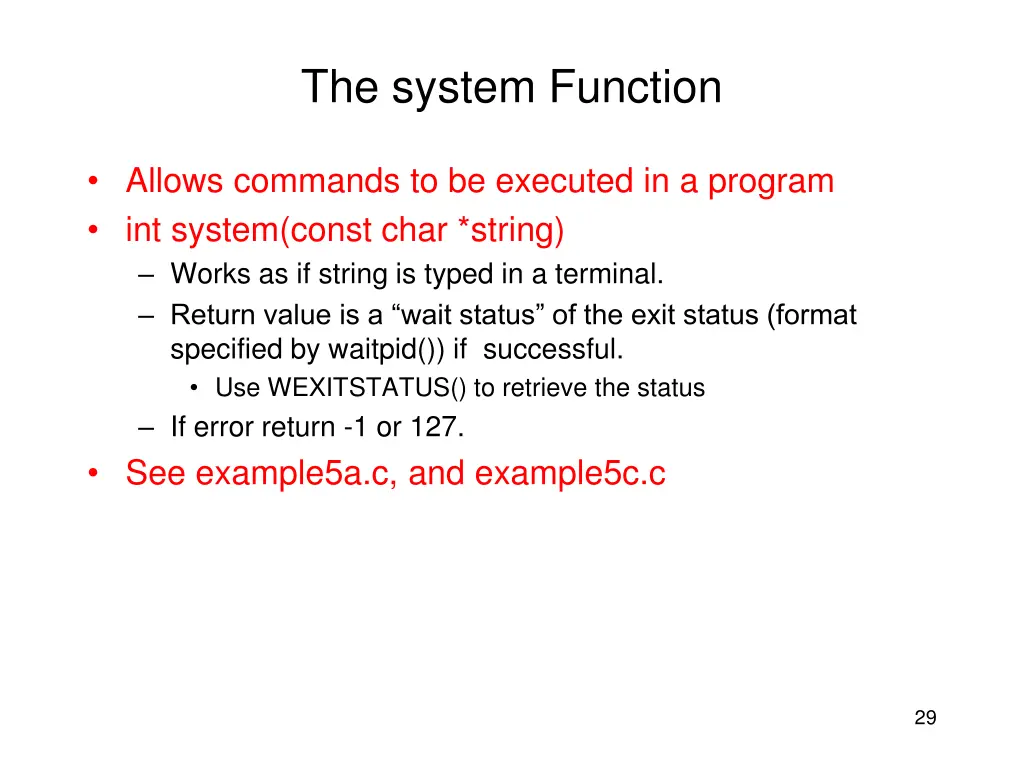 the system function