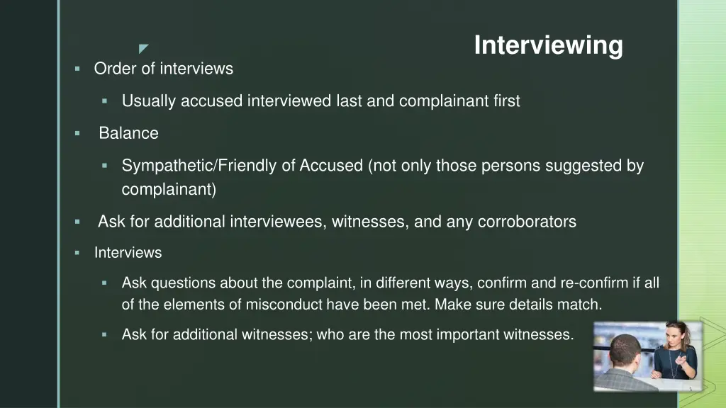 interviewing