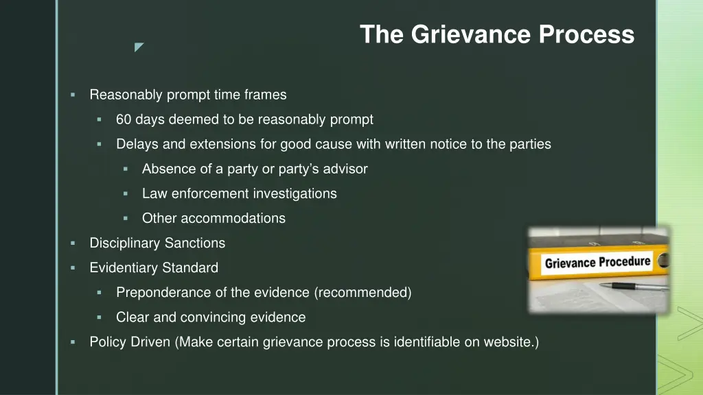 the grievance process