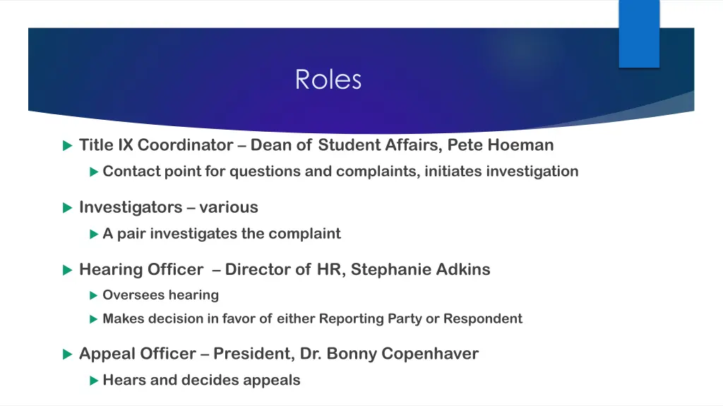 roles