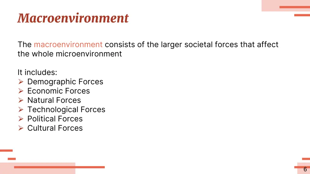 macroenvironment