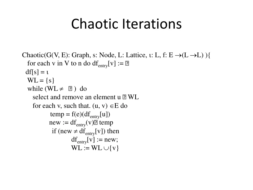 chaotic iterations