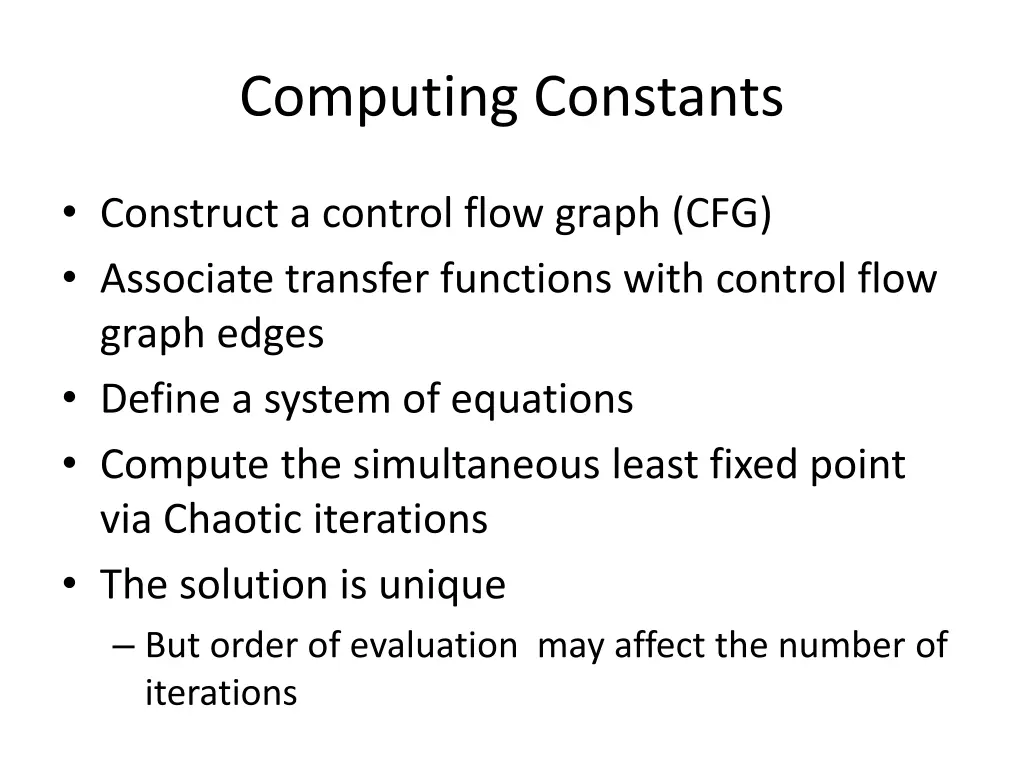 computing constants