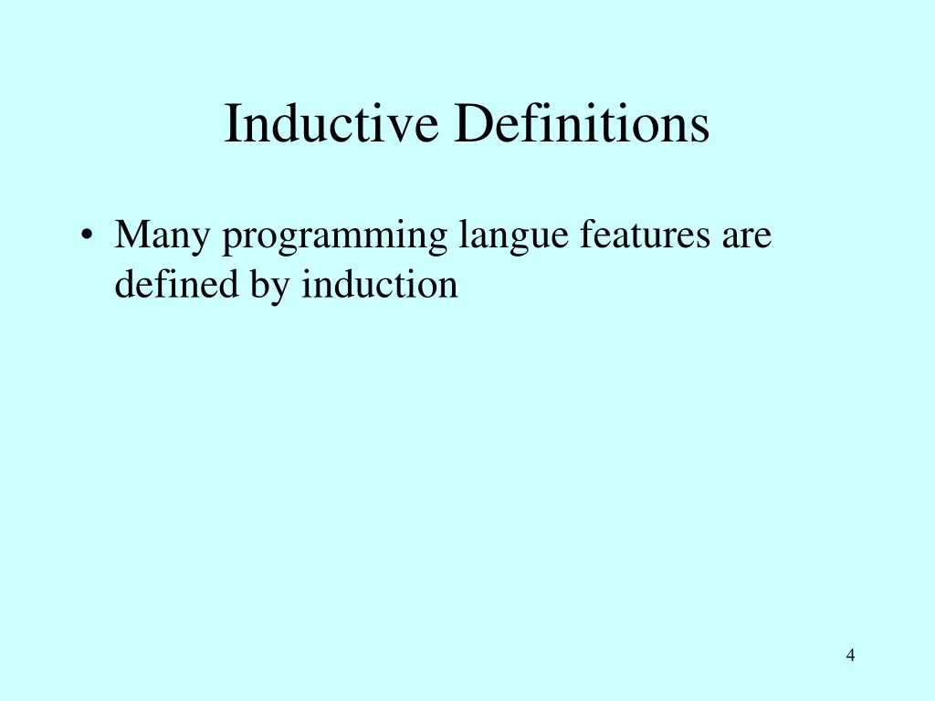 inductive definitions