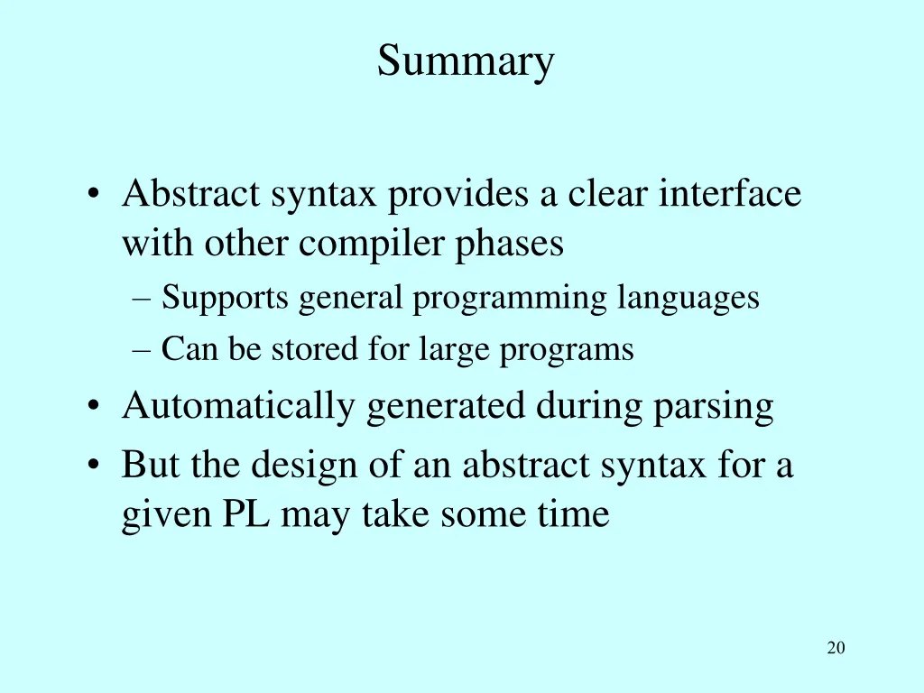 summary