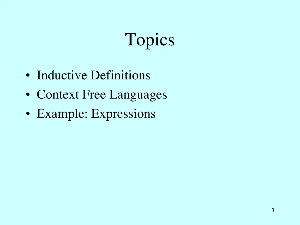topics