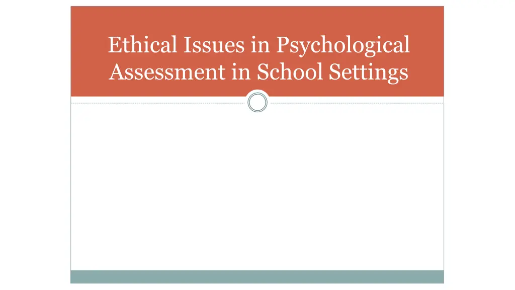 ethical issues in psychological assessment