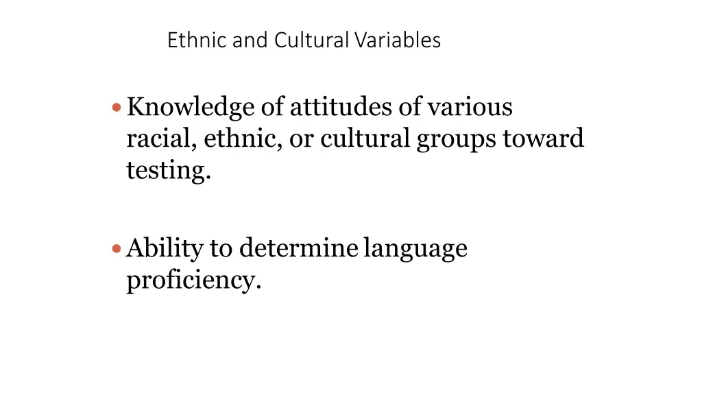ethnic and culturalvariables