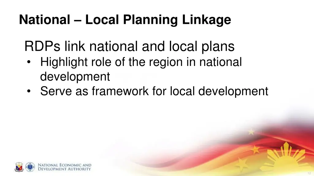 national local planning linkage