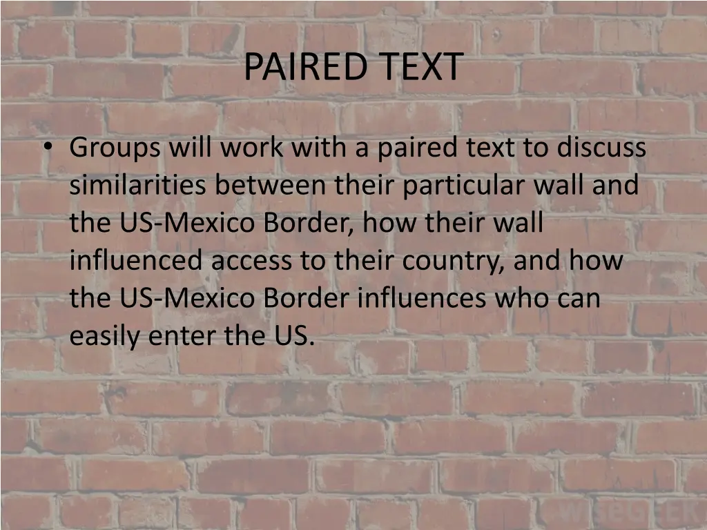 paired text
