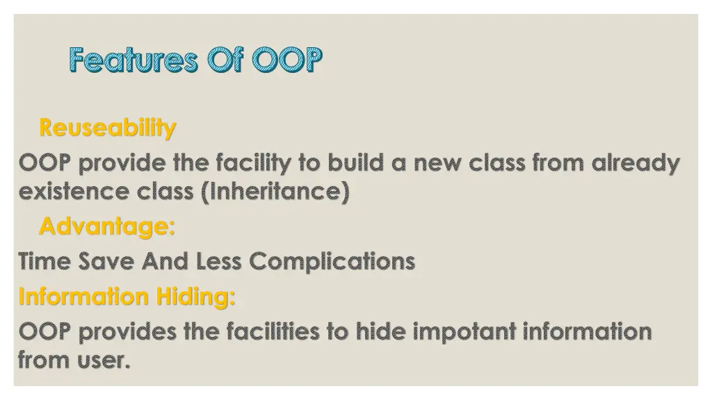 features of oop 2