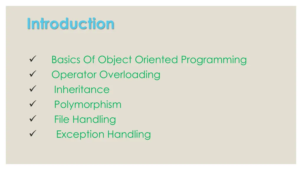 introduction