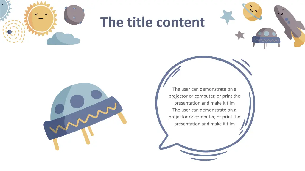 the title content 1