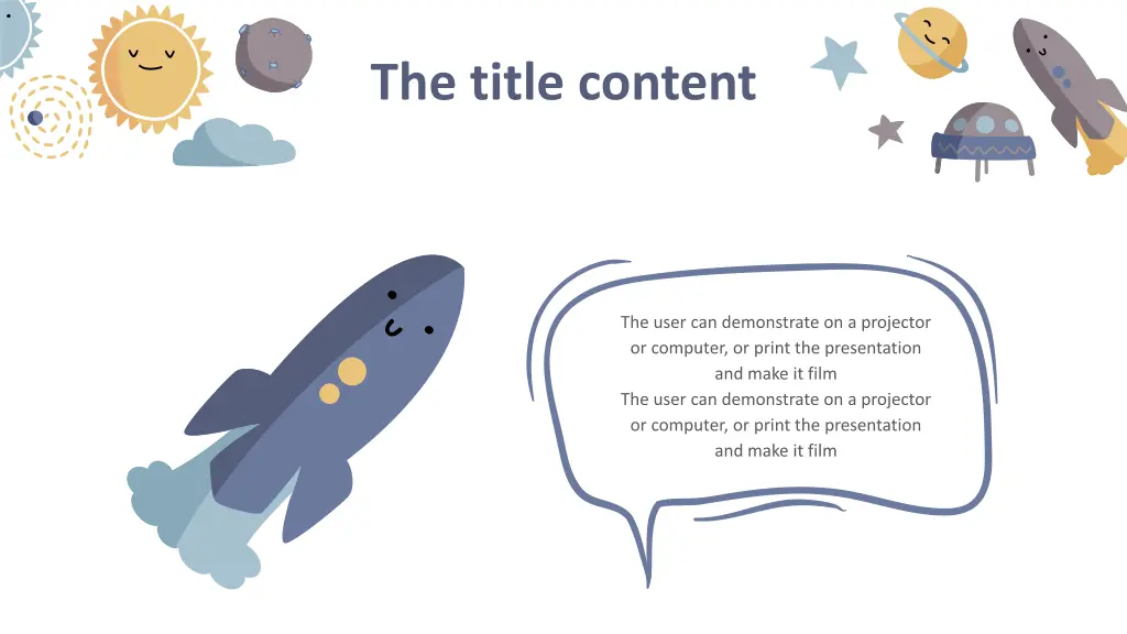 the title content 3