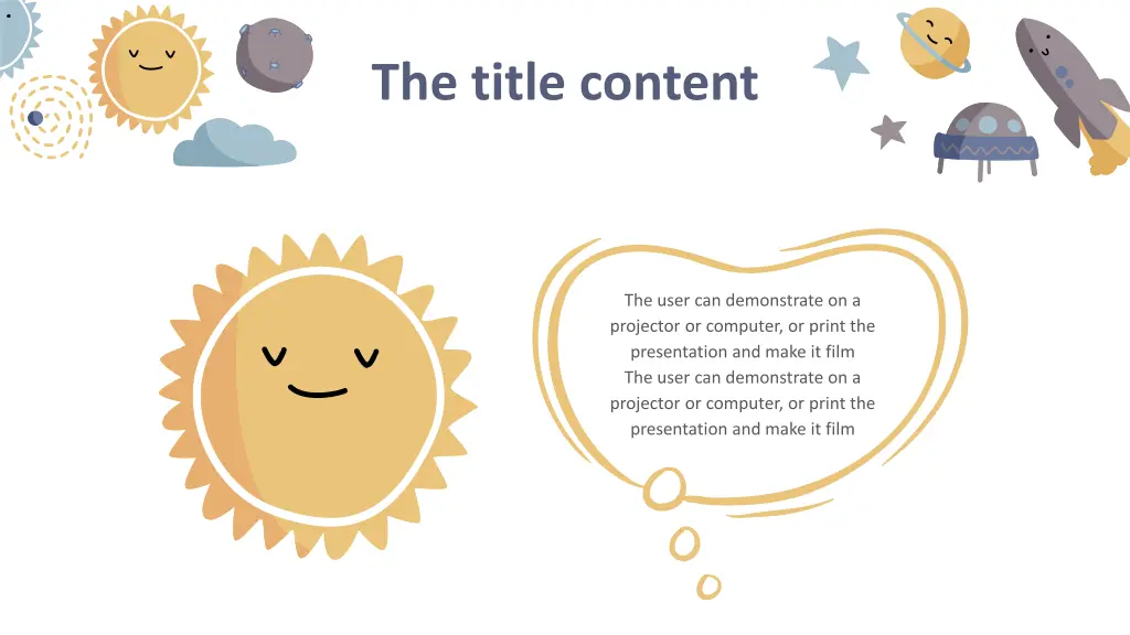 the title content 5