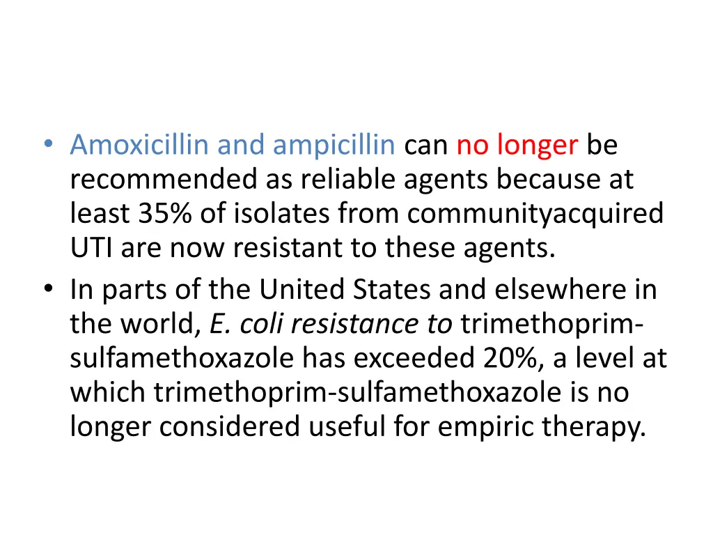 amoxicillin and ampicillin can no longer