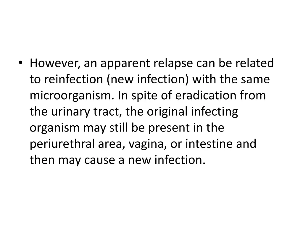however an apparent relapse can be related