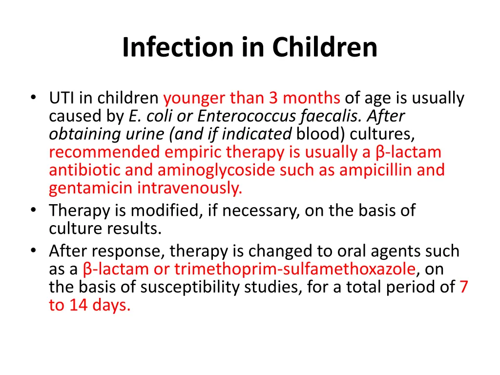 infection in children