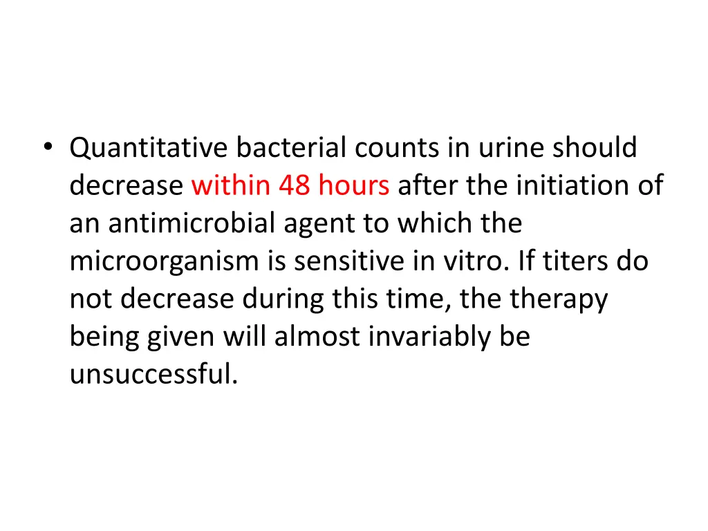 quantitative bacterial counts in urine should