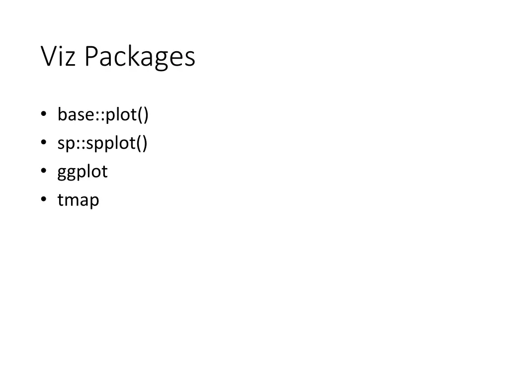 viz packages