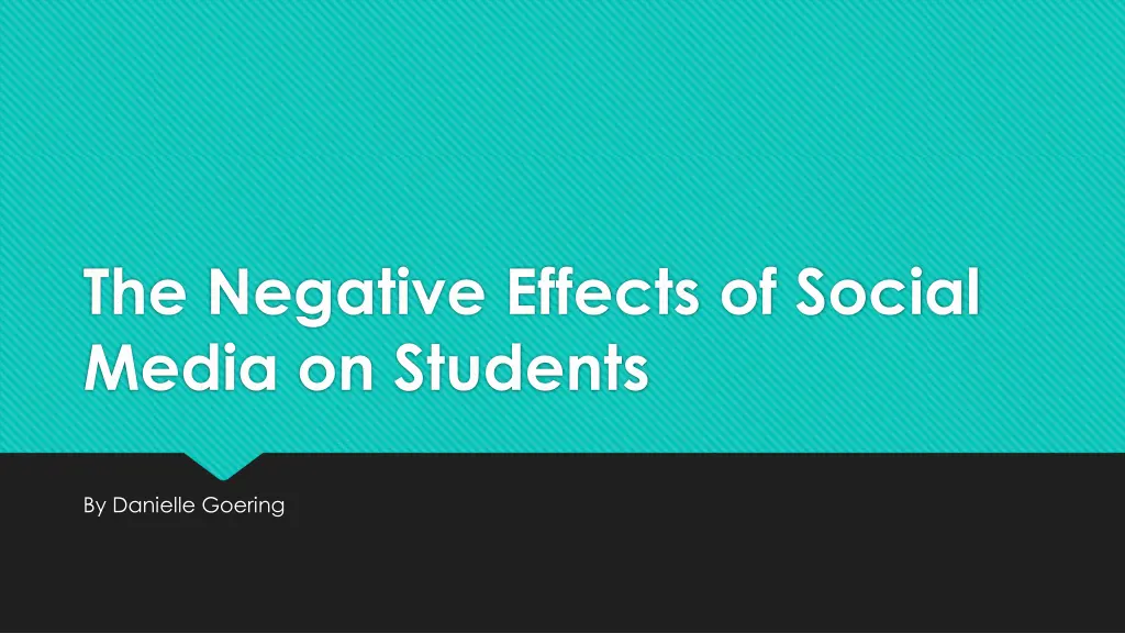 the negative effects of social media on students