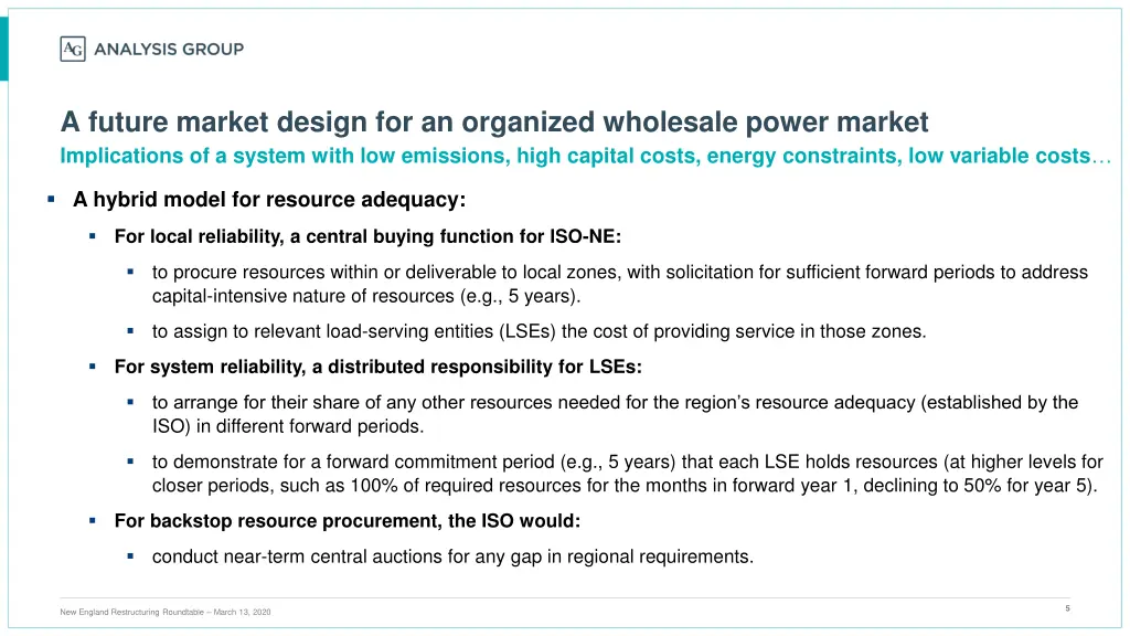 a future market design for an organized wholesale 1