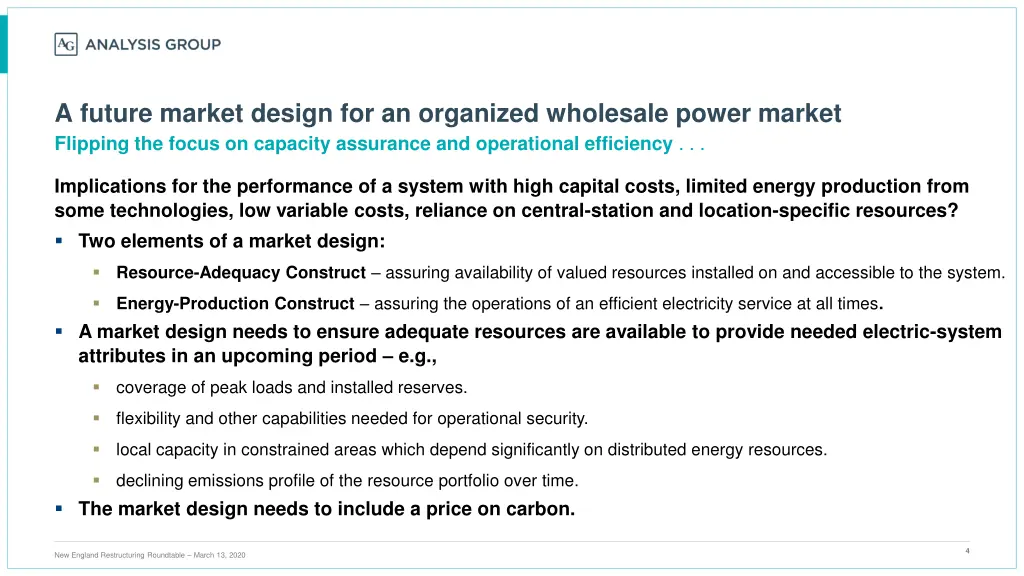 a future market design for an organized wholesale
