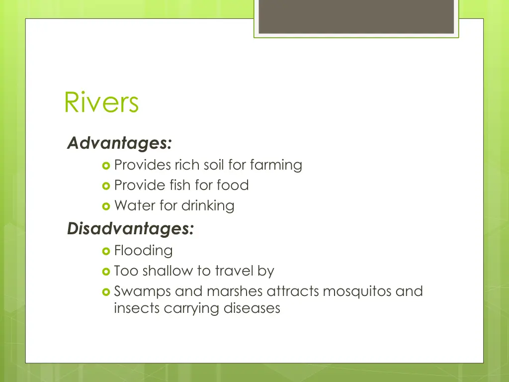 rivers