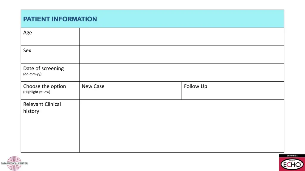 patient information patient information