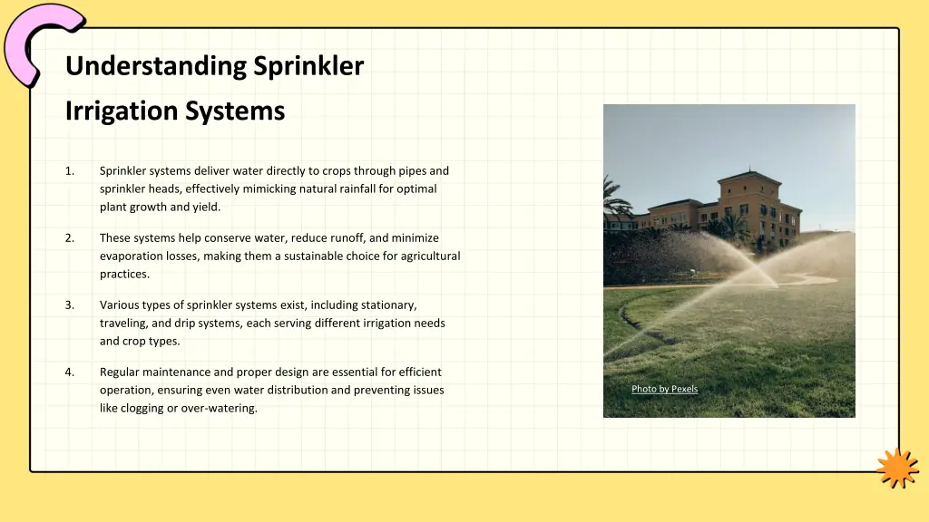 understanding sprinkler