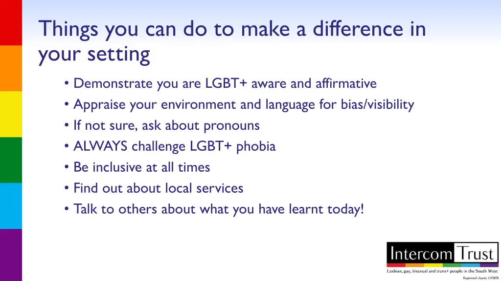 things you can do to make a difference in your
