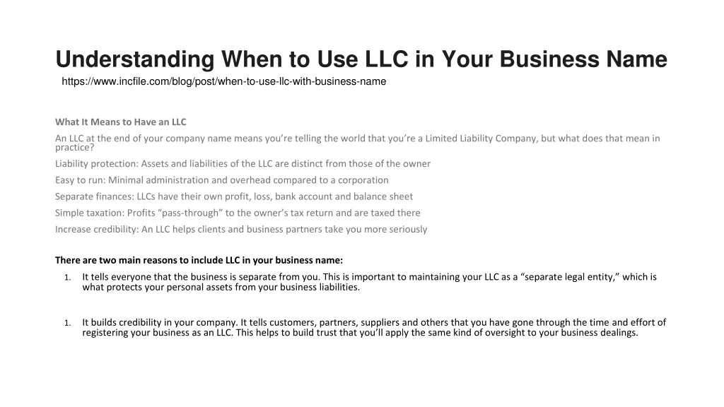 understanding when to use llc in your business 1