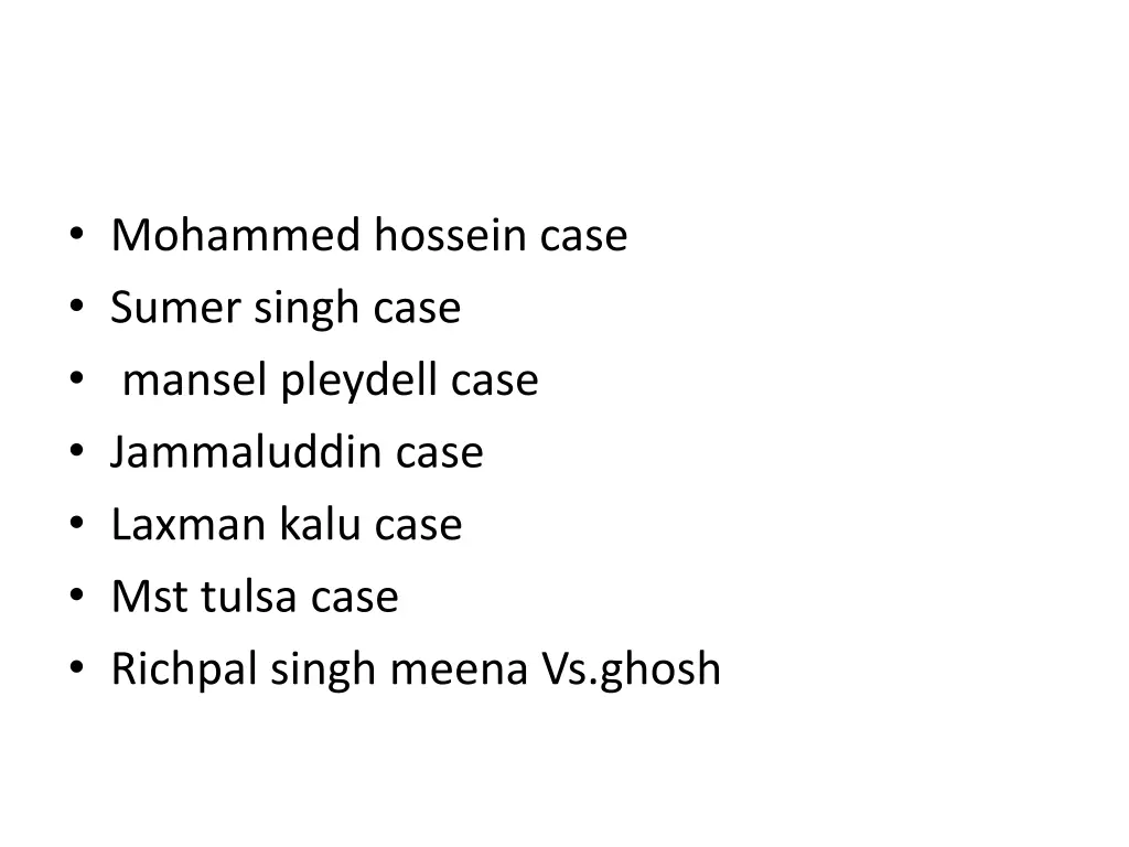 mohammed hossein case sumer singh case mansel