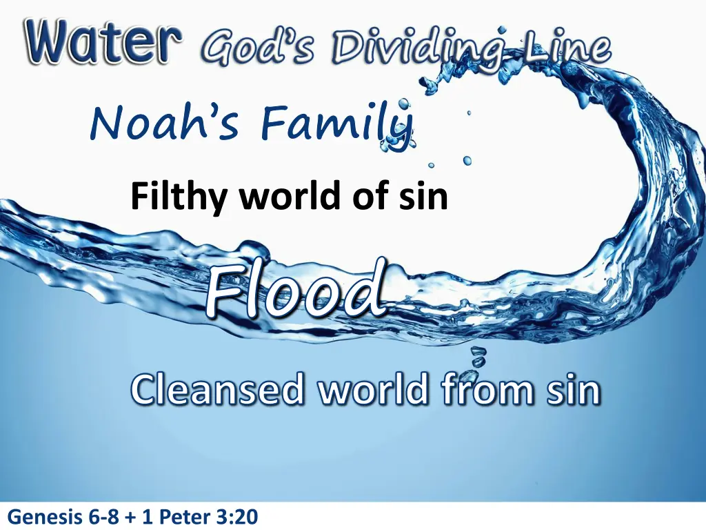 noah s family filthy world of sin flood