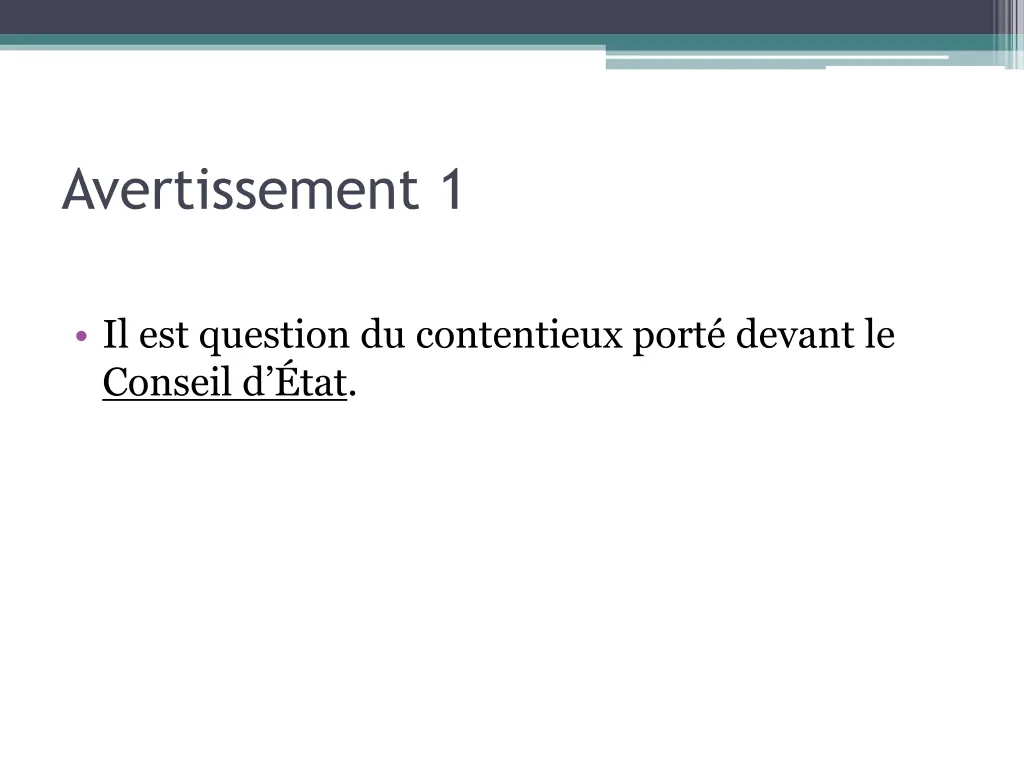 avertissement 1