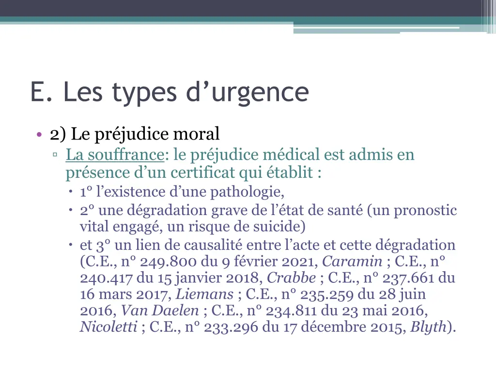 e les types d urgence 3