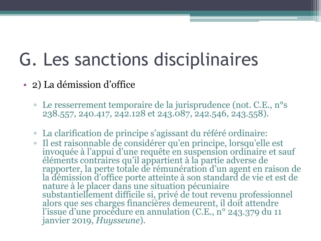 g les sanctions disciplinaires 1