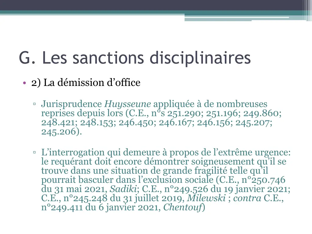 g les sanctions disciplinaires 2