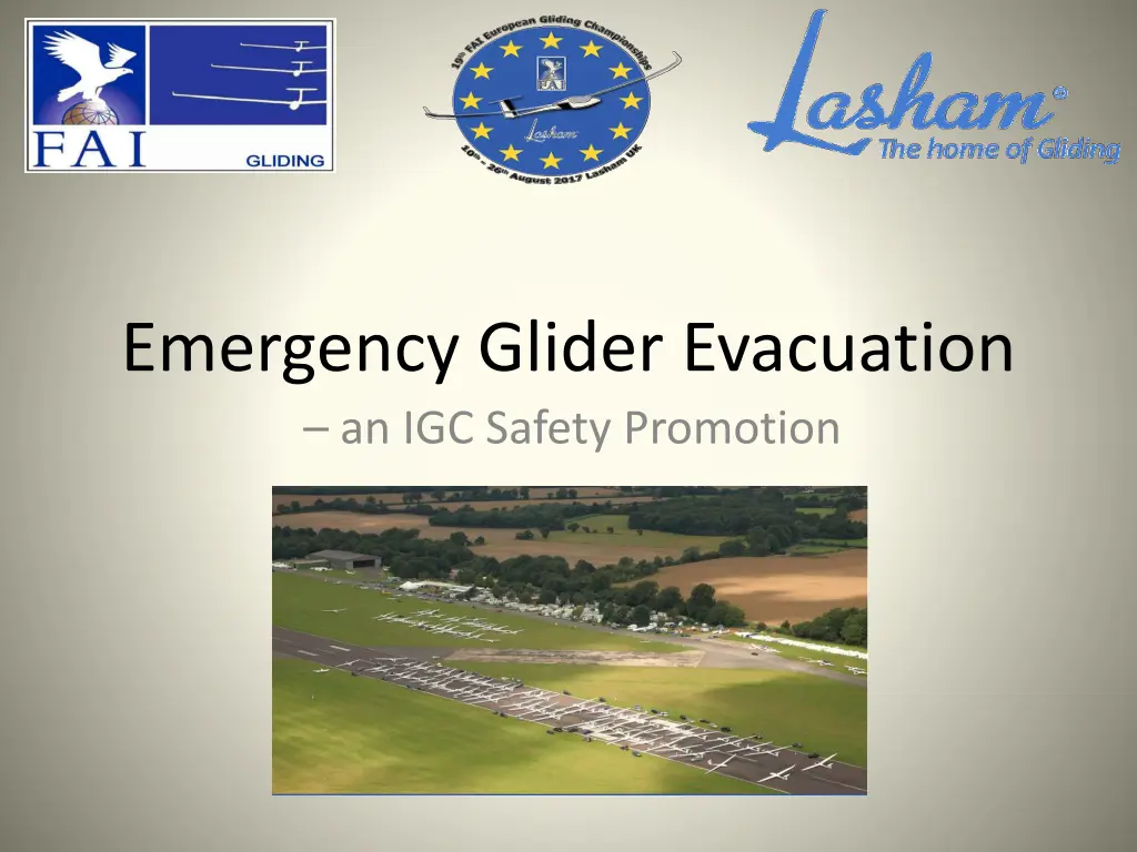 emergency glider evacuation