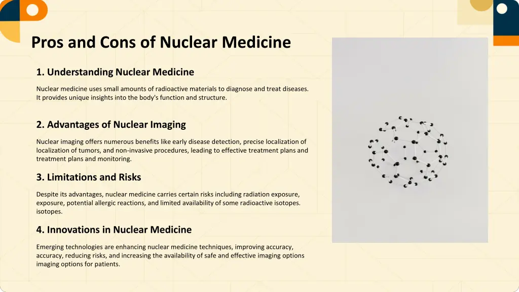 pros and cons of nuclear medicine