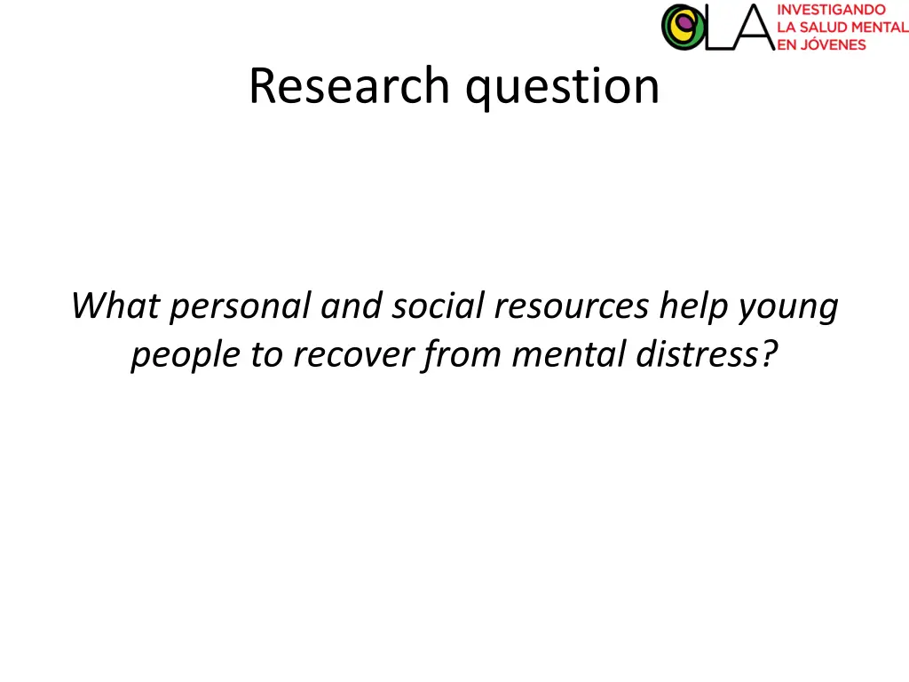 research question