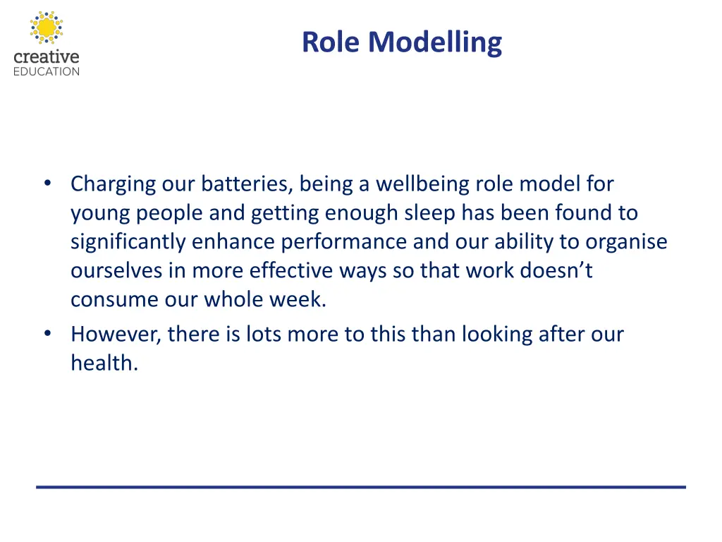 role modelling