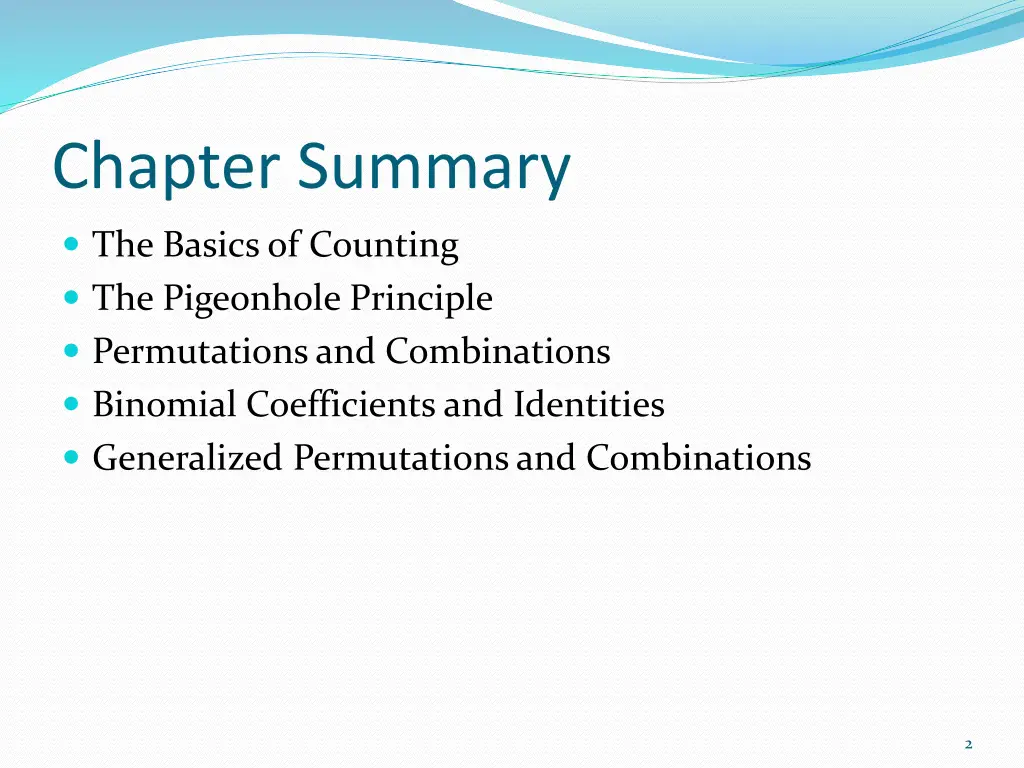 chapter summary