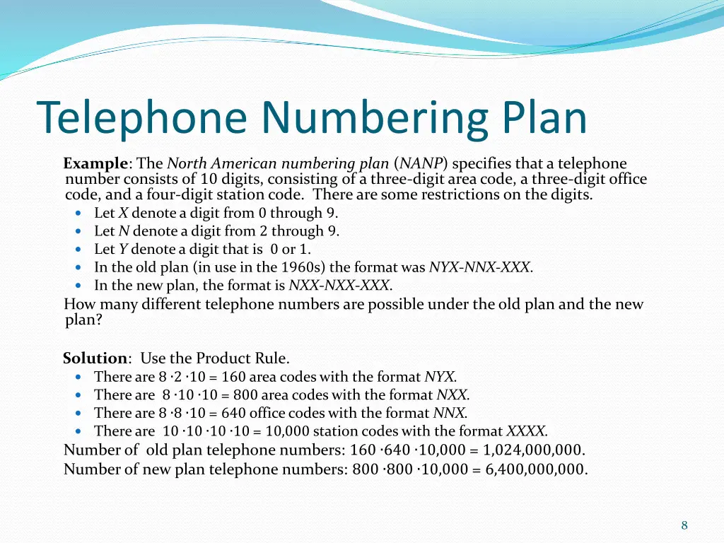 telephone numbering plan