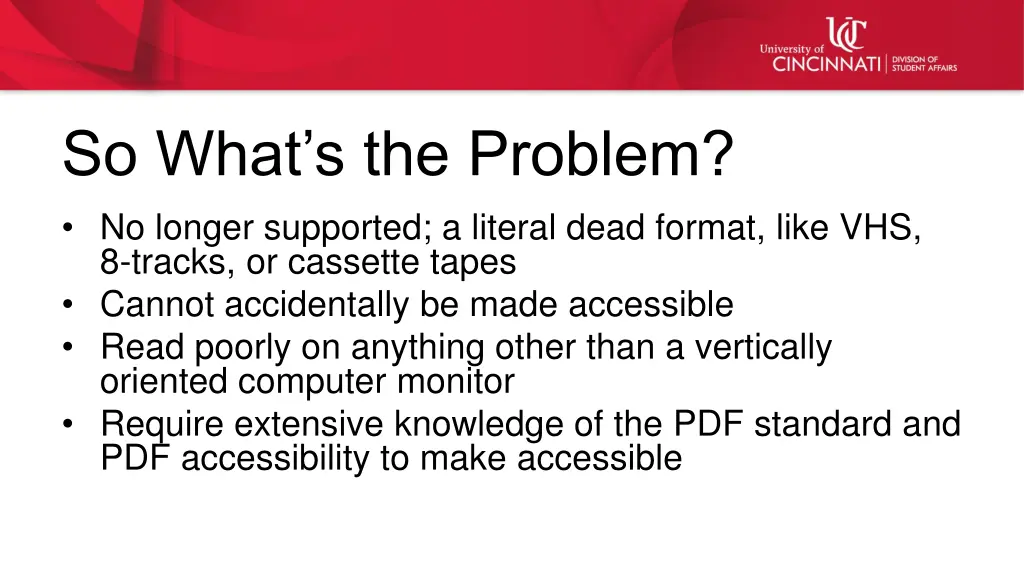 so what s the problem no longer supported