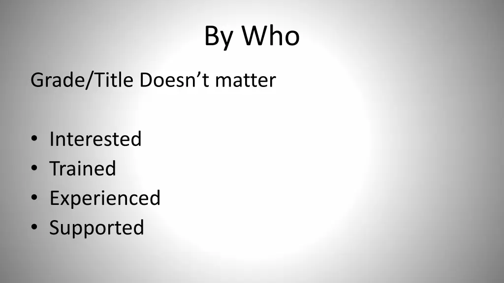 by who
